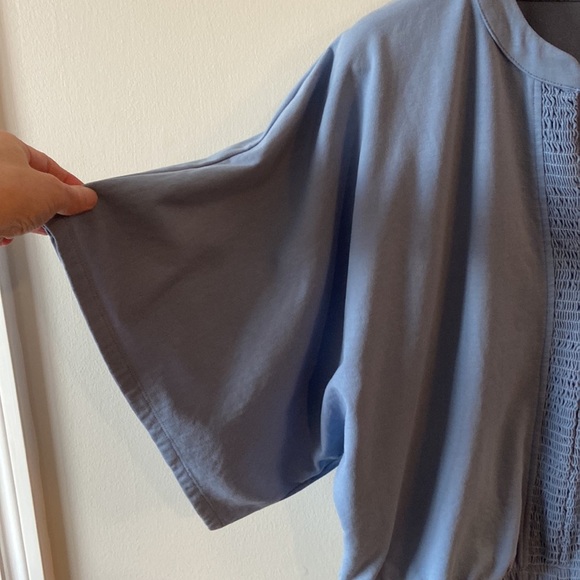 Sundays Kimono Sleeve Top Blue Size Medium - Picture 9 of 14